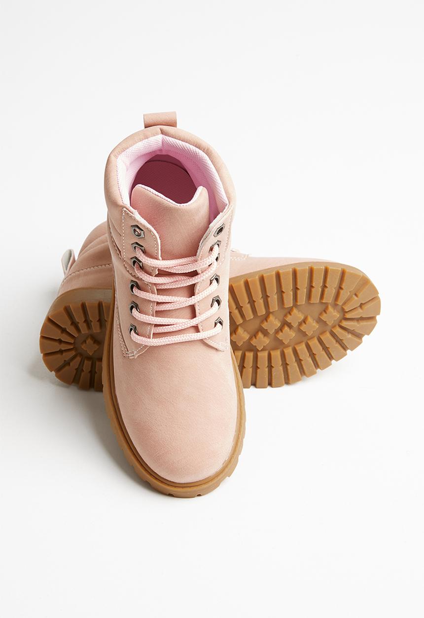 Pop Candy - Girls lace up boot - pink