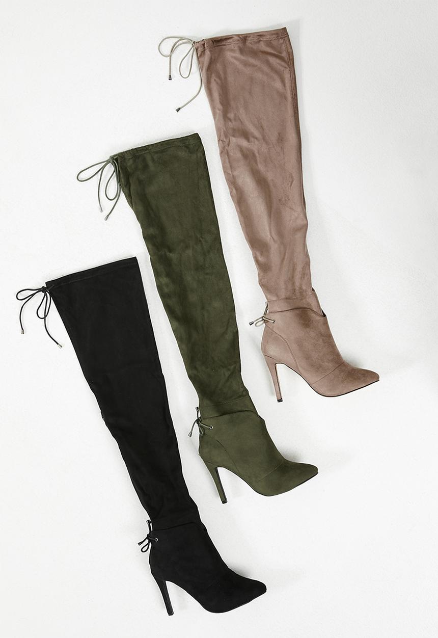 Miss Black - Belle 4 boot - green