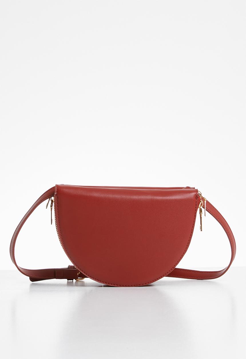 Superbalist - Half moon crossbody - burgundy
