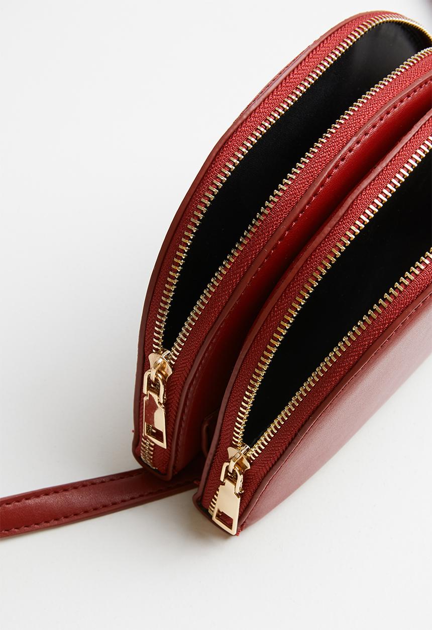 Superbalist - Half moon crossbody - burgundy