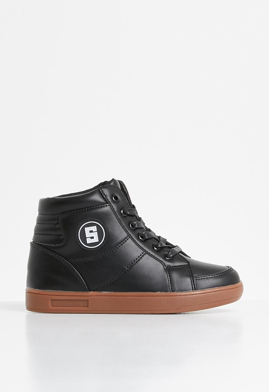 Pop Candy - Lace hi top sneaker - black