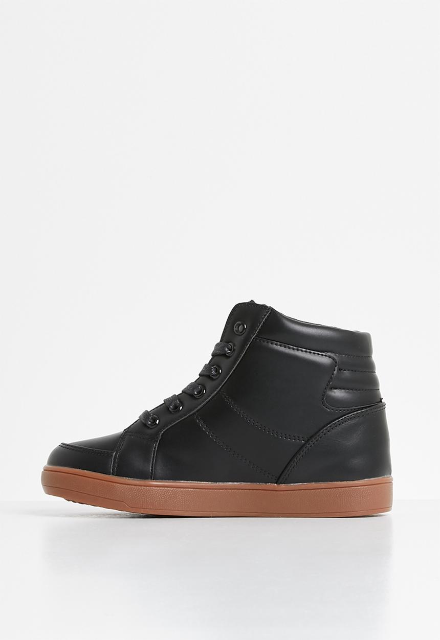 Pop Candy - Lace hi top sneaker - black