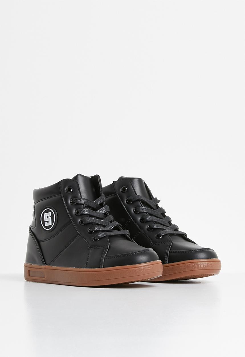 Pop Candy - Lace hi top sneaker - black