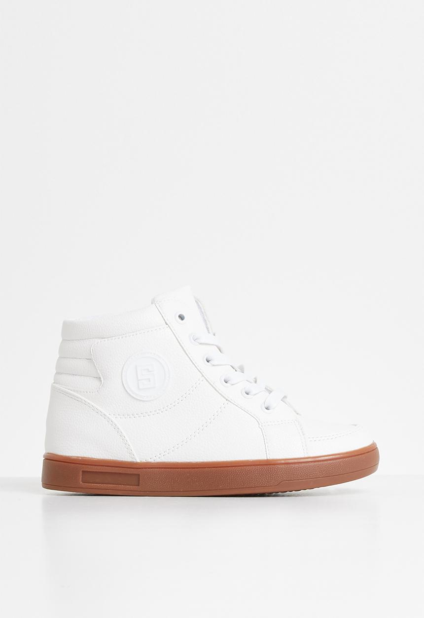 Pop Candy - Lace hi top sneaker - white