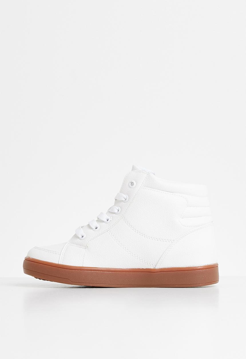 Pop Candy - Lace hi top sneaker - white