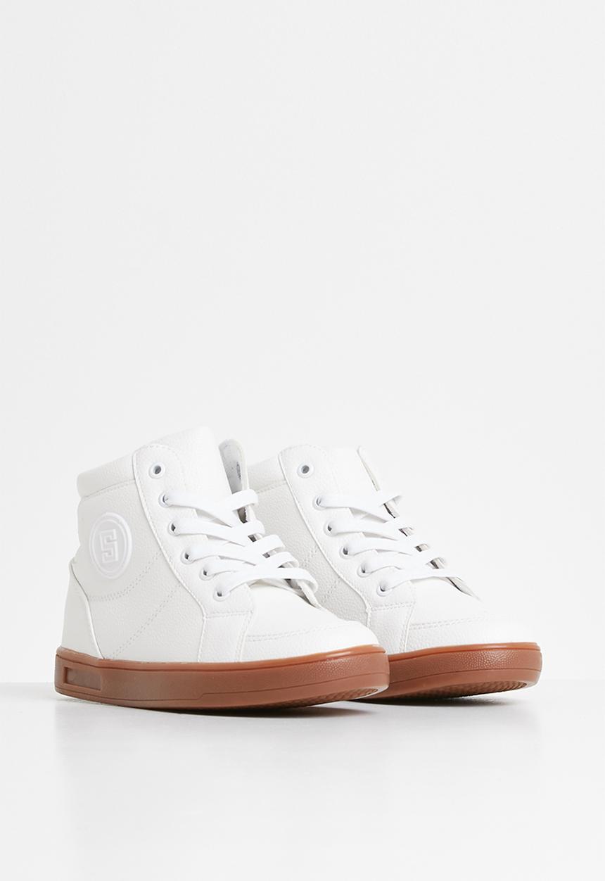 Pop Candy - Lace hi top sneaker - white