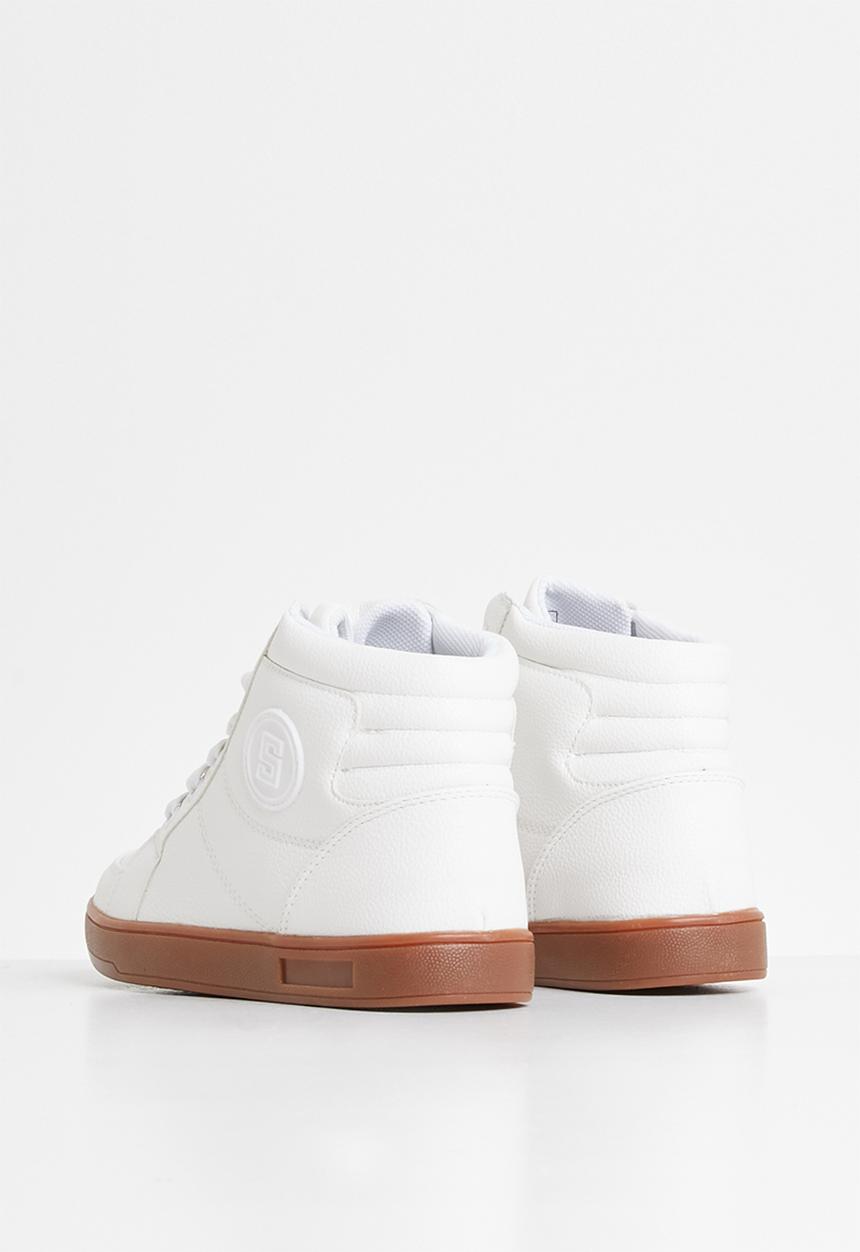 Pop Candy - Lace hi top sneaker - white