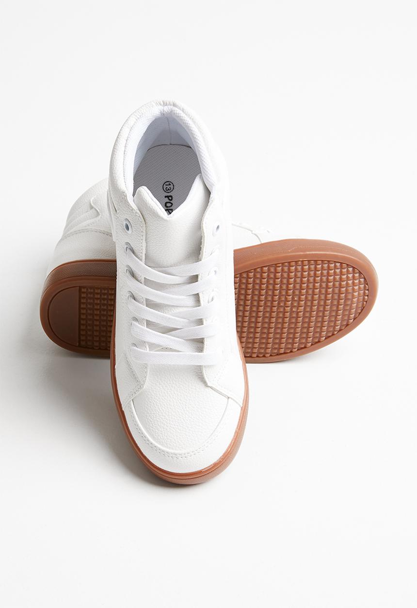 Pop Candy - Lace hi top sneaker - white