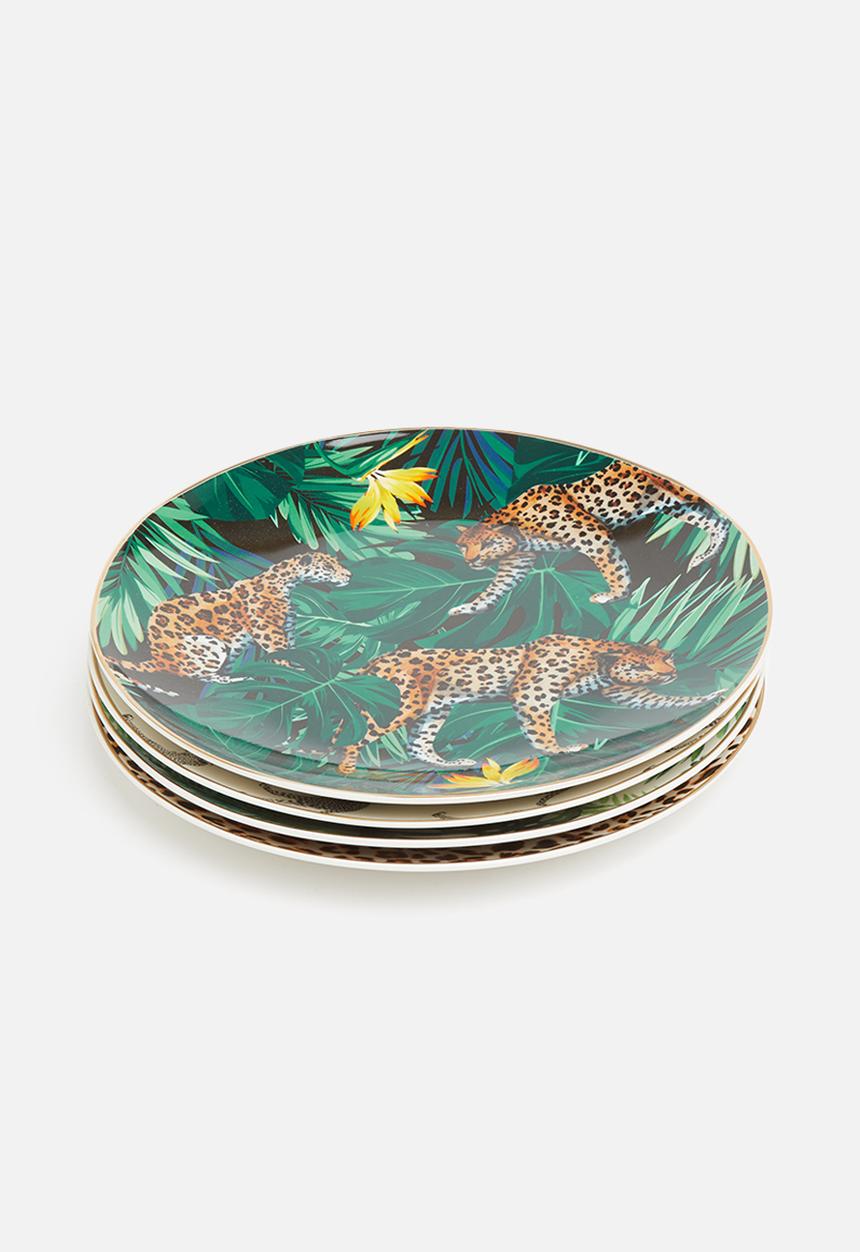 Excellent Houseware - Animal side plate set of 4 - multi