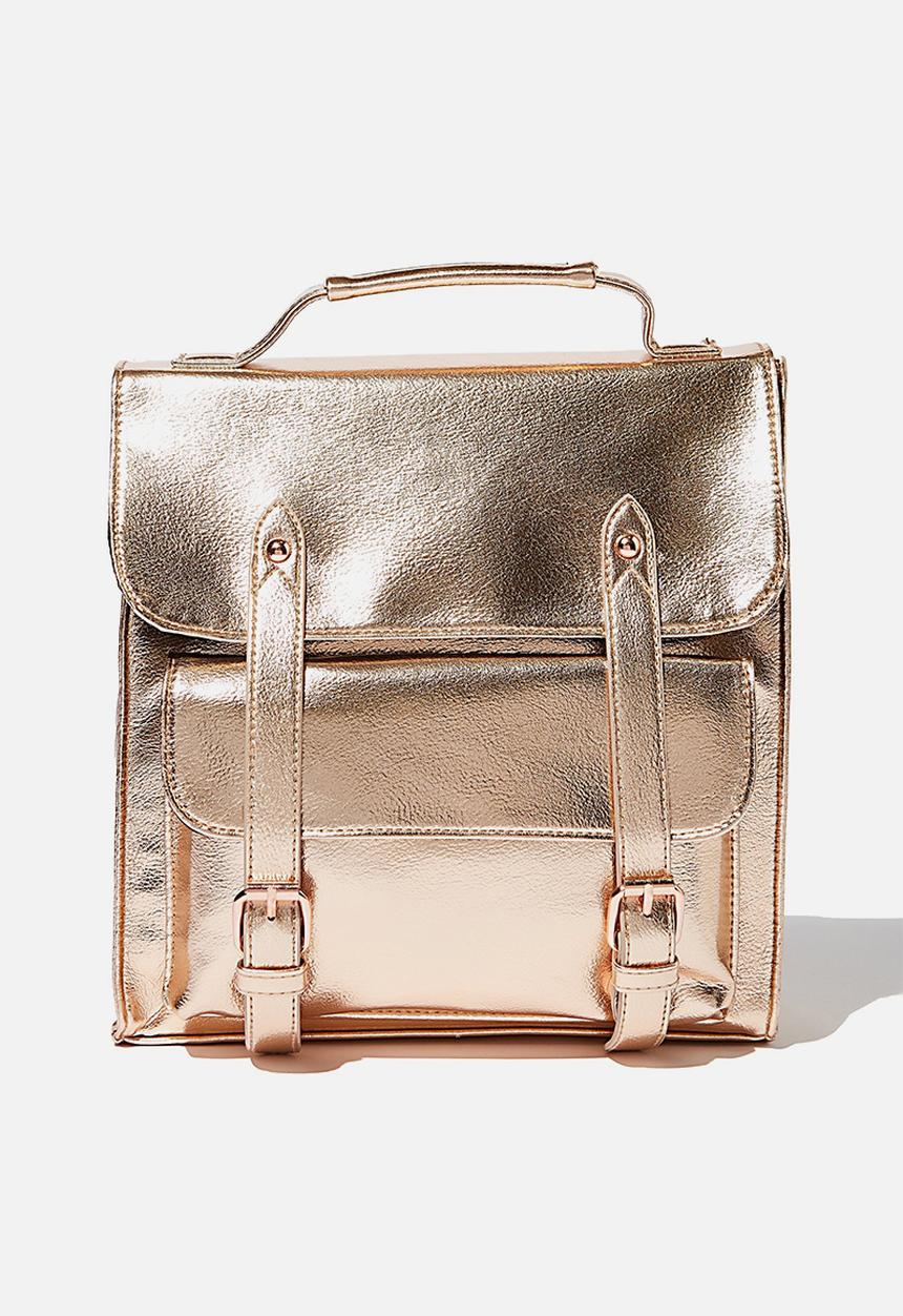Typo - Buffalo satchel backpack - rose gold