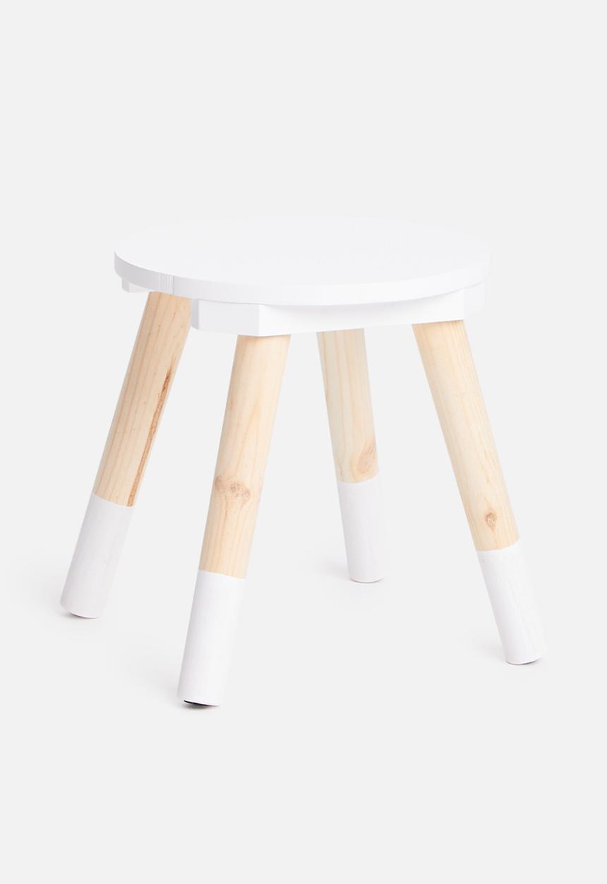 H&S - Playful stool - white