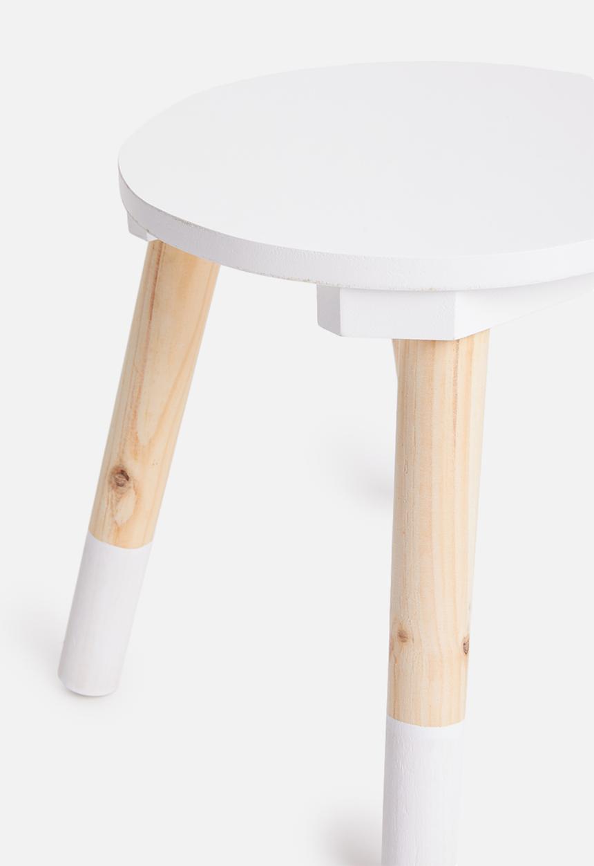 H&S - Playful stool - white
