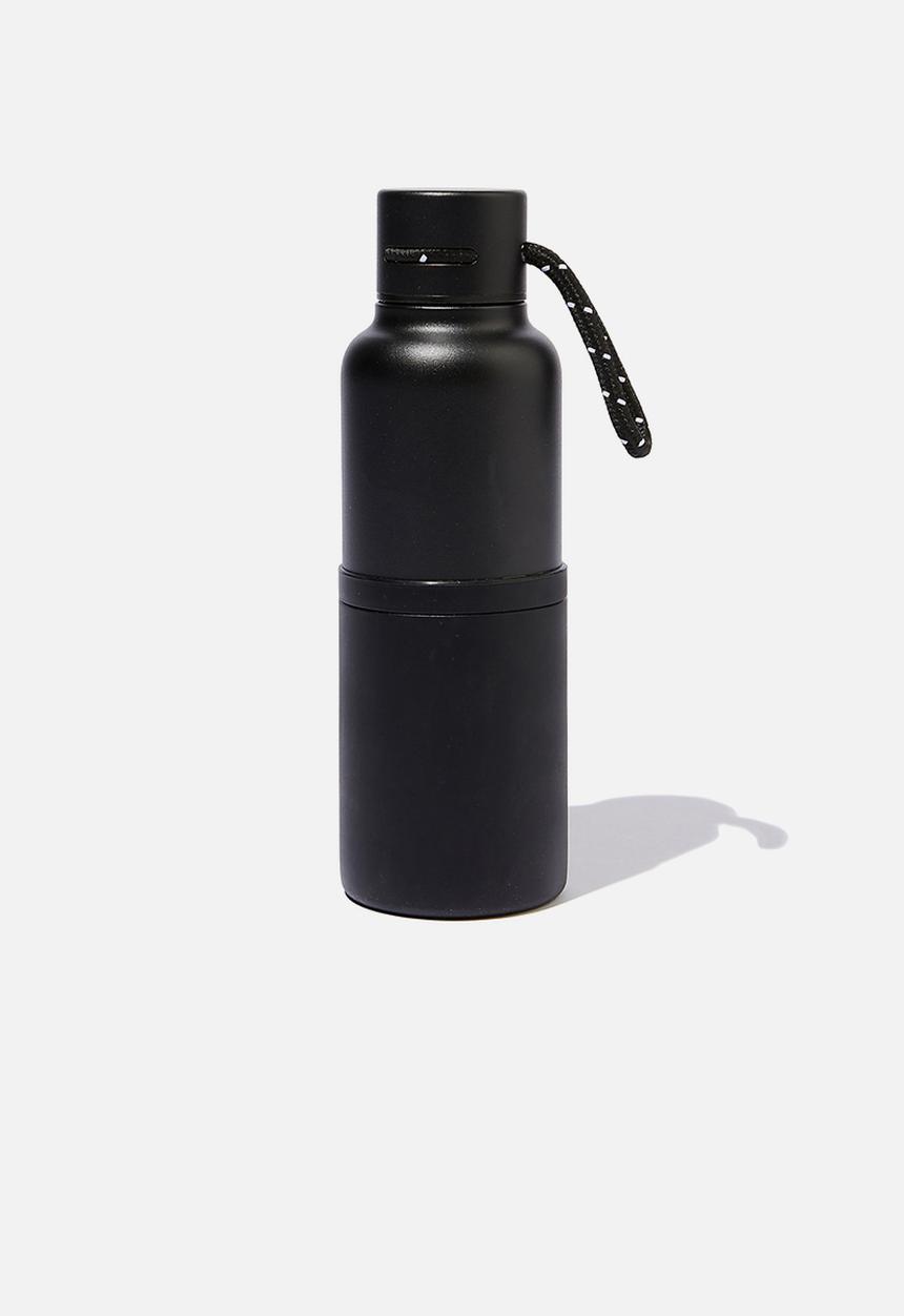 Typo - The loop metal drink bottle - black 