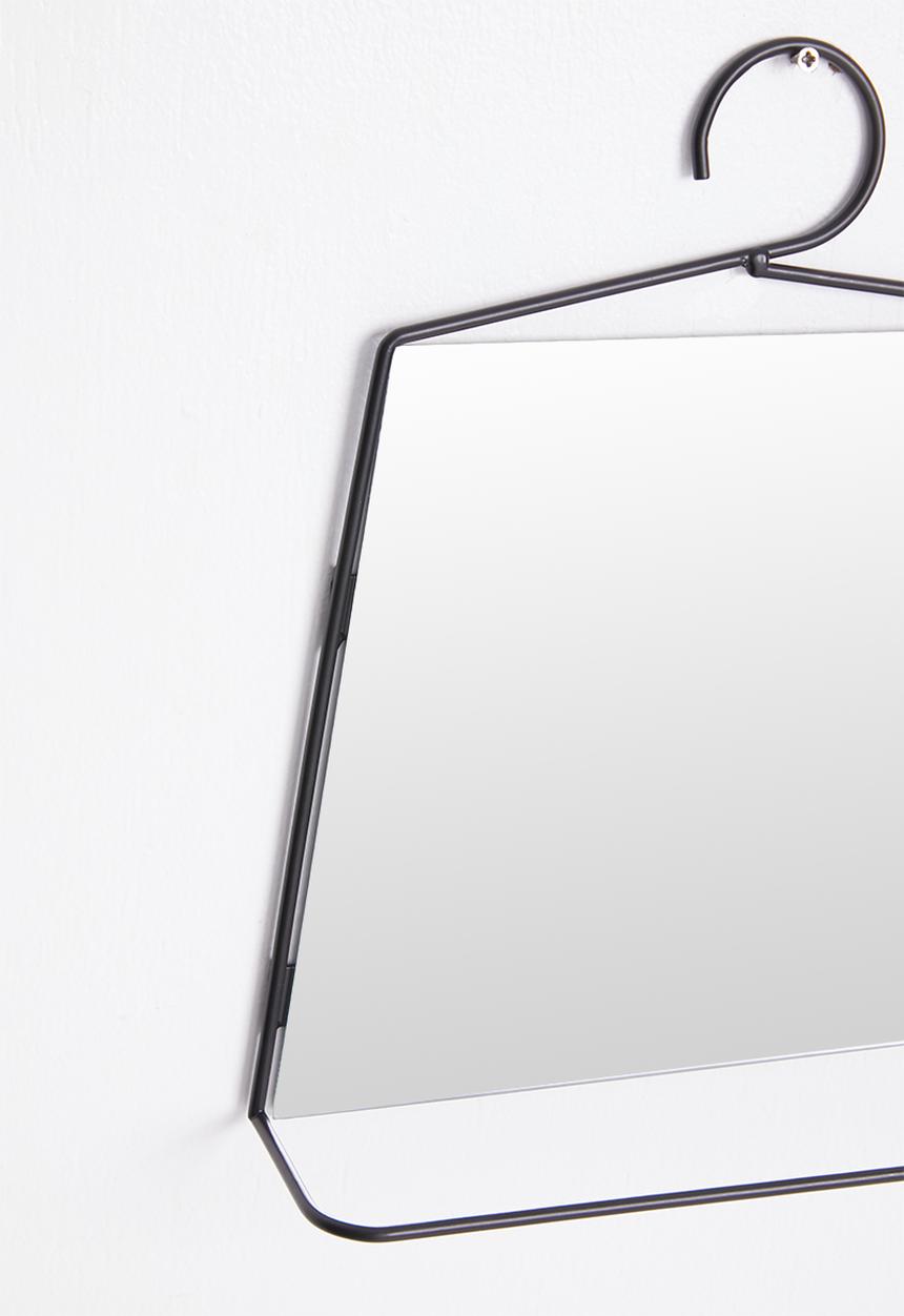 H&S - Square bathroom mirror - black