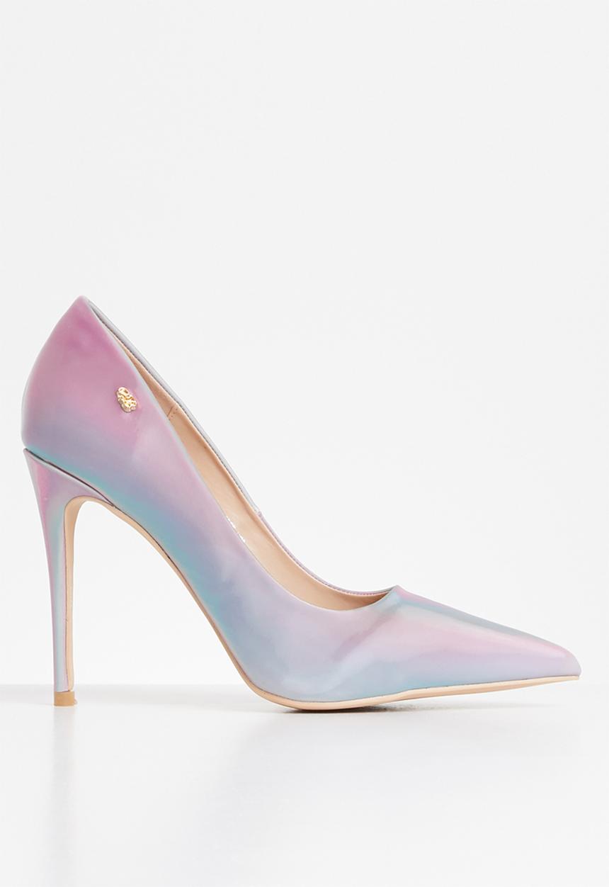 Miss Black - Threedee court - pink & blue 