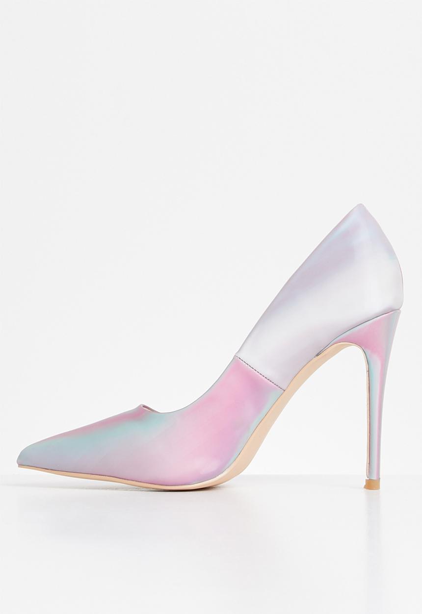 Miss Black - Threedee court - pink & blue 