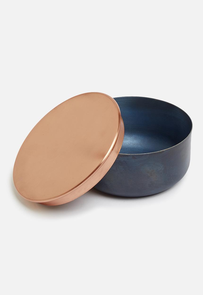H&S - Milos storage box - blue & gold