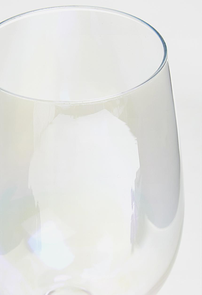 Excellent Houseware - Iridescent wine glass set of 2 - clear