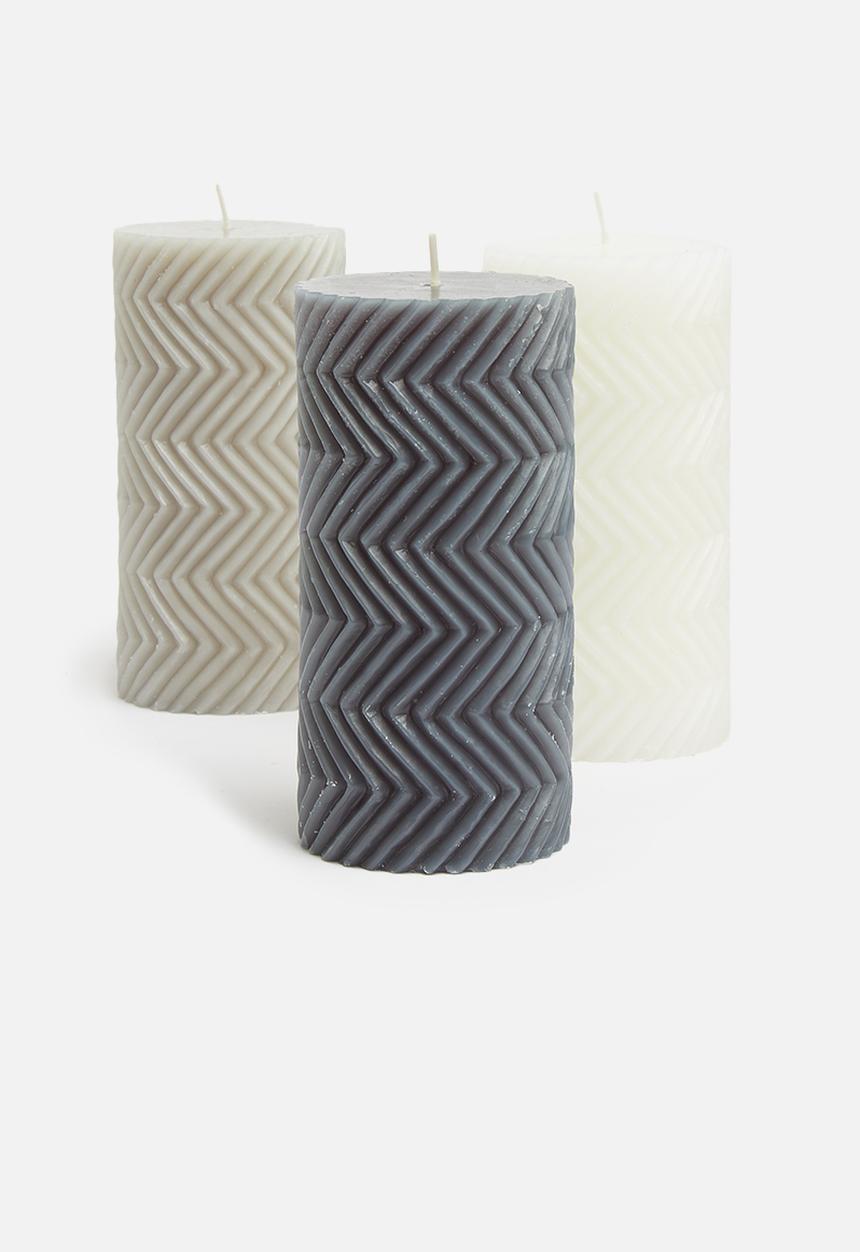 H&S - Prismatic candle - navy