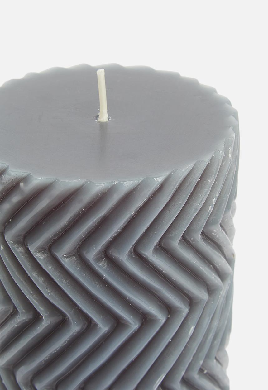 H&S - Prismatic candle - navy