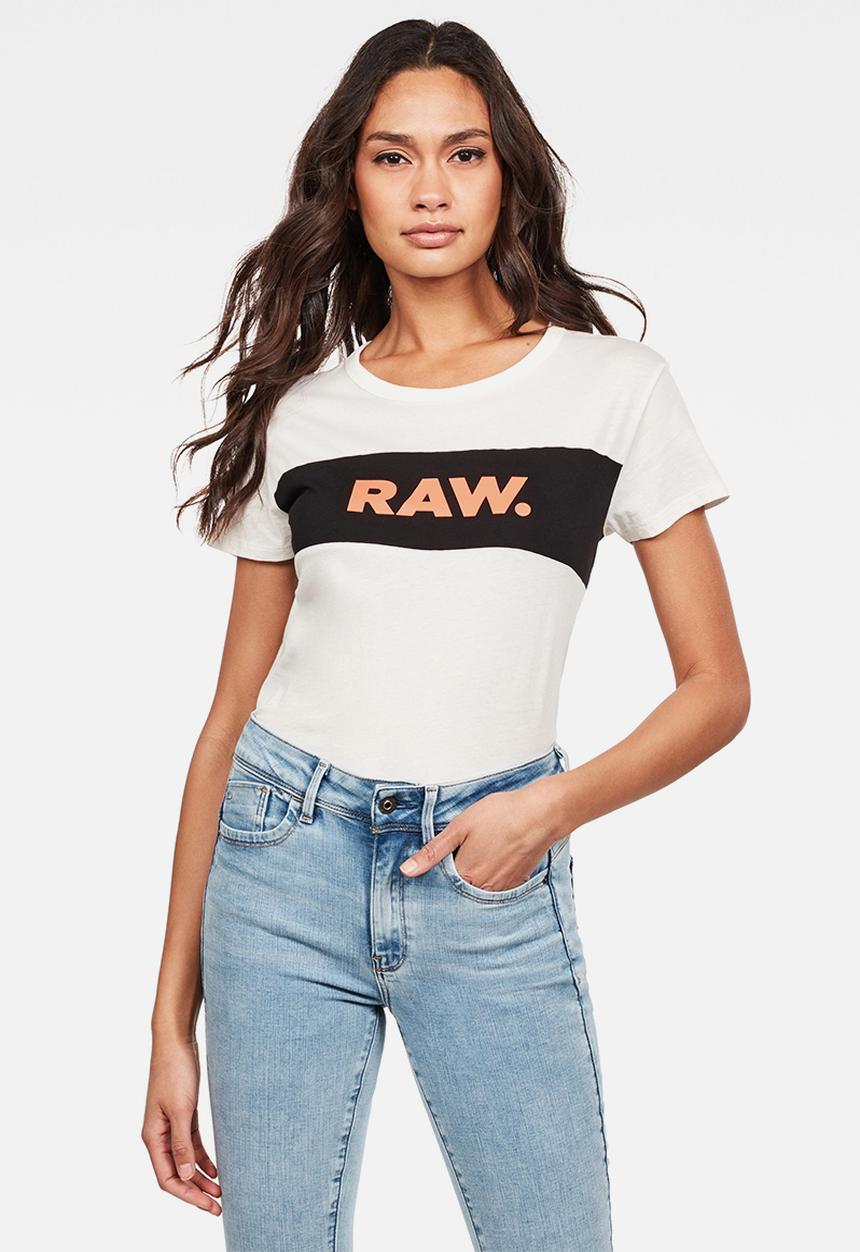 G-STAR - Gyre cut & sew short sleeve tee - white