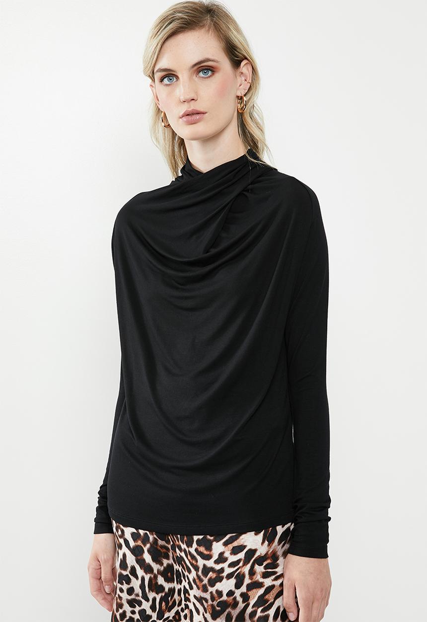 Vero Moda - Canice high neck top - black