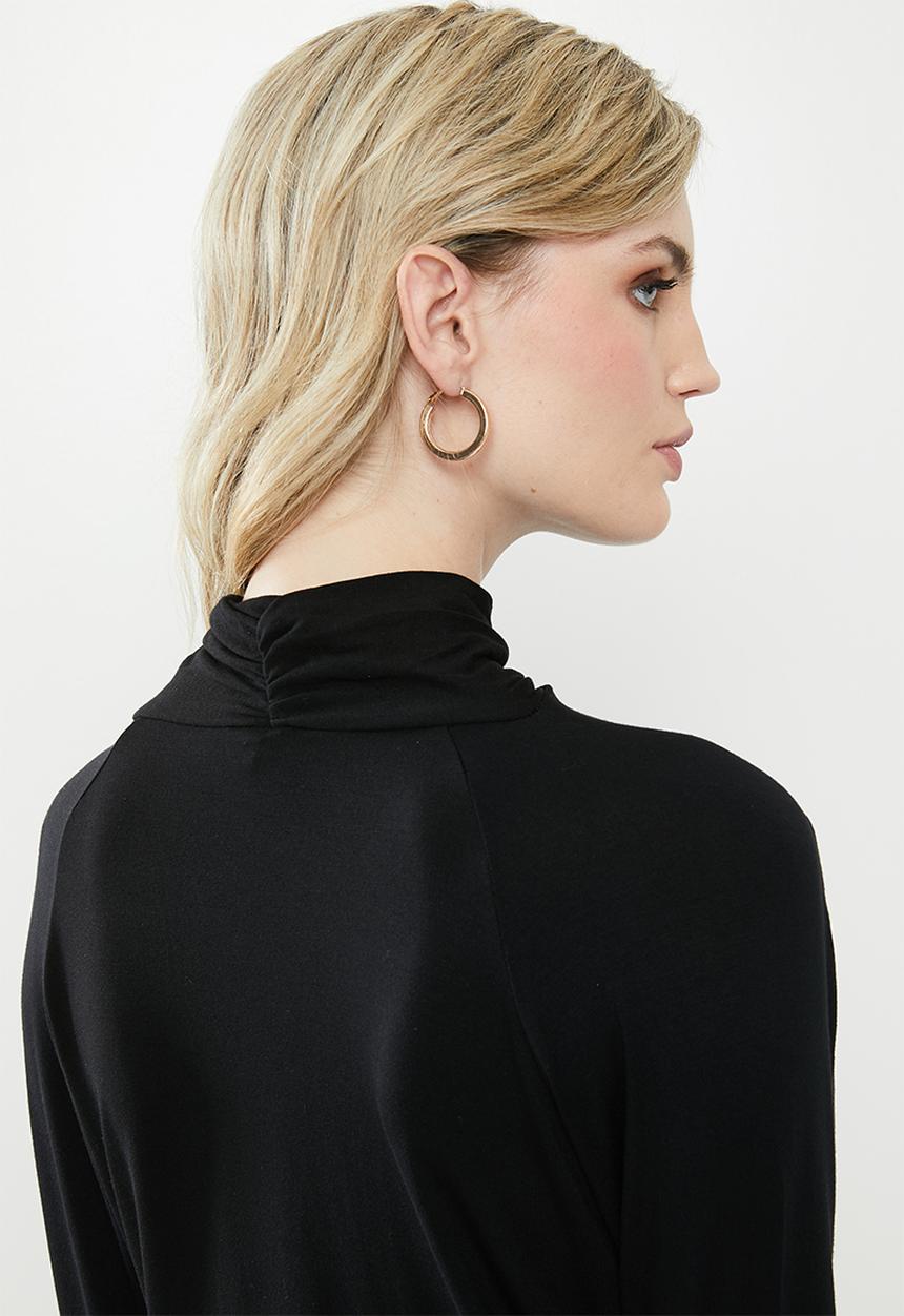 Vero Moda - Canice high neck top - black