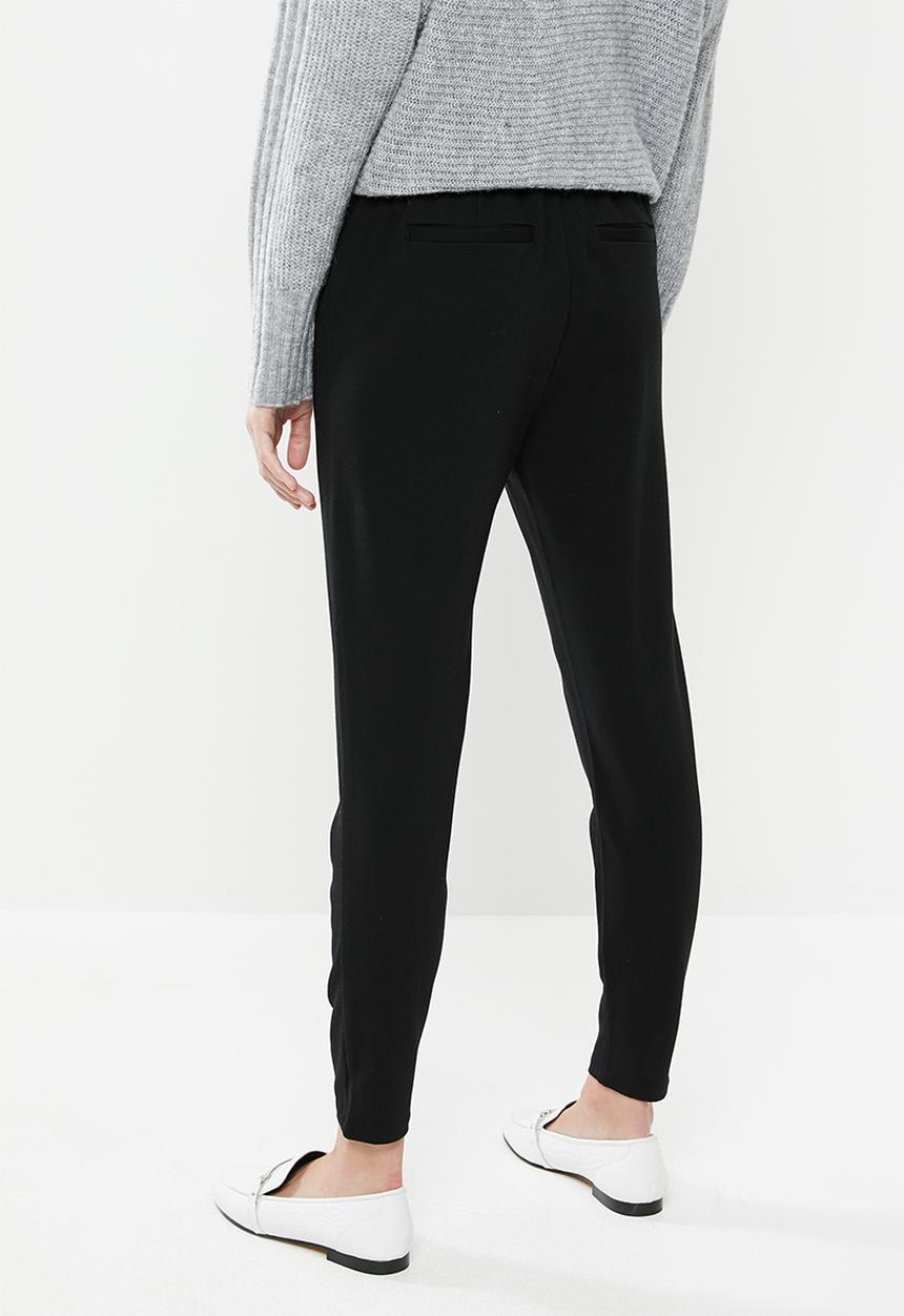 Vero Moda - Eva mr loose string pants - black