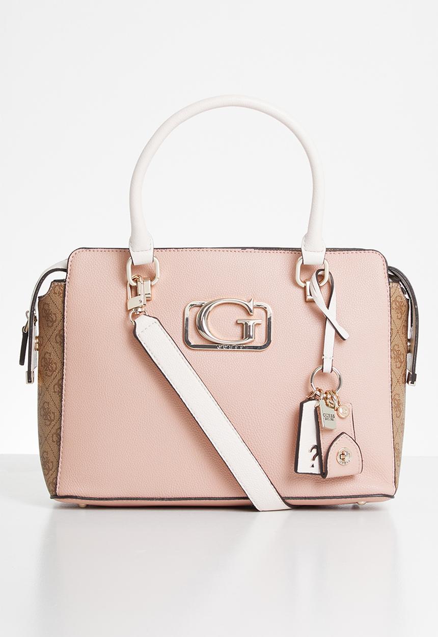 GUESS - Annarita girlfriend satchel - pink & brown