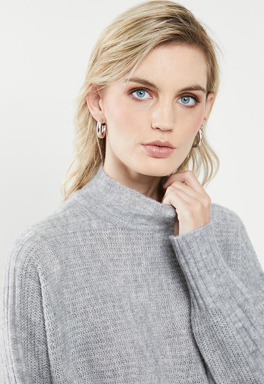 Vero Moda - Himalia batwing blouse - grey 
