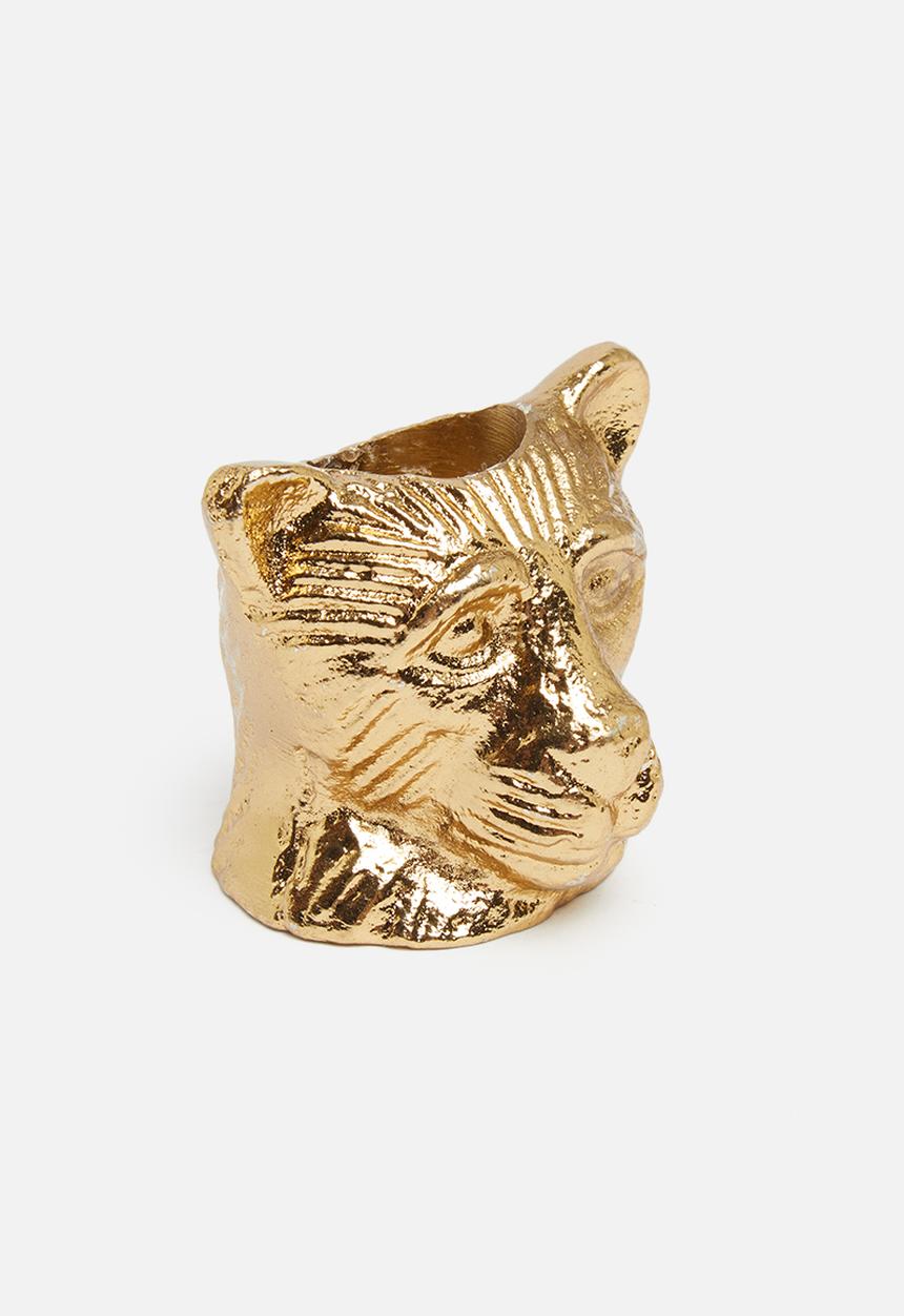 H&S - Animal dinner candle holder - bear