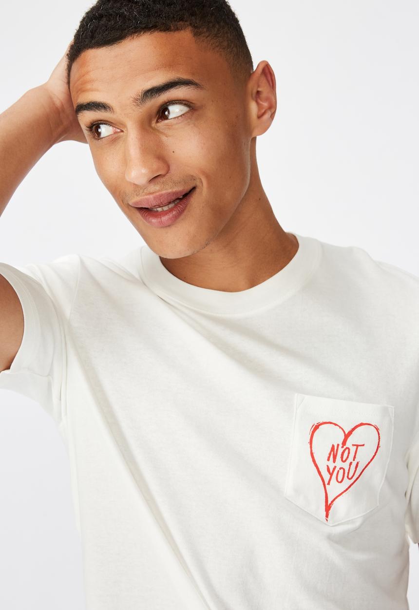 Cotton On - Note you art  T-bar T-shirt - white
