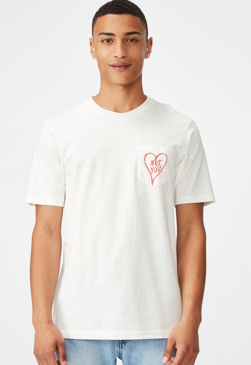Cotton On - Note you art  T-bar T-shirt - white