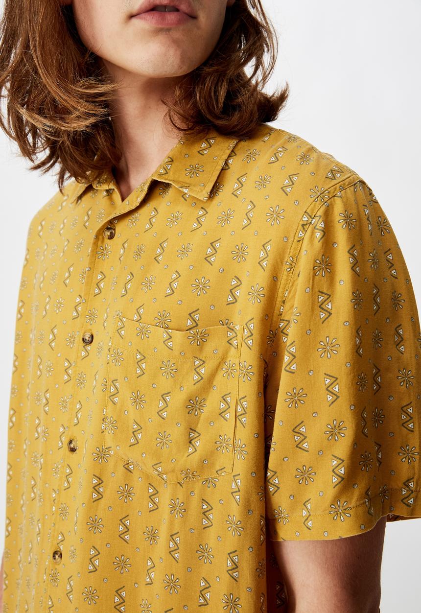 Factorie - Resort shirt - yellow 