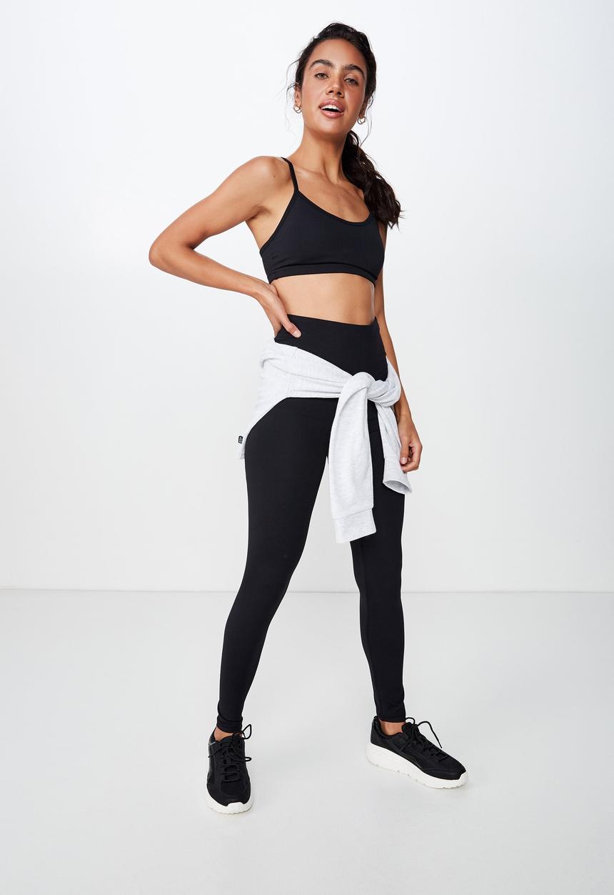 Cotton On - Active high waist core 7/8 tight  - black
