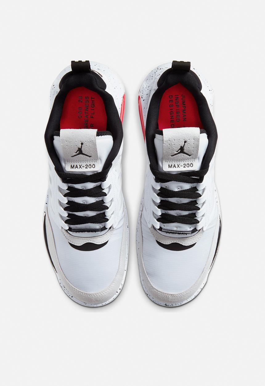 Nike - Jordan Air Max 200 - white / black-challenge red-vast grey