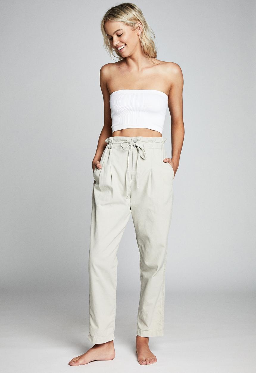 Cotton On - Paperbag pants - grey