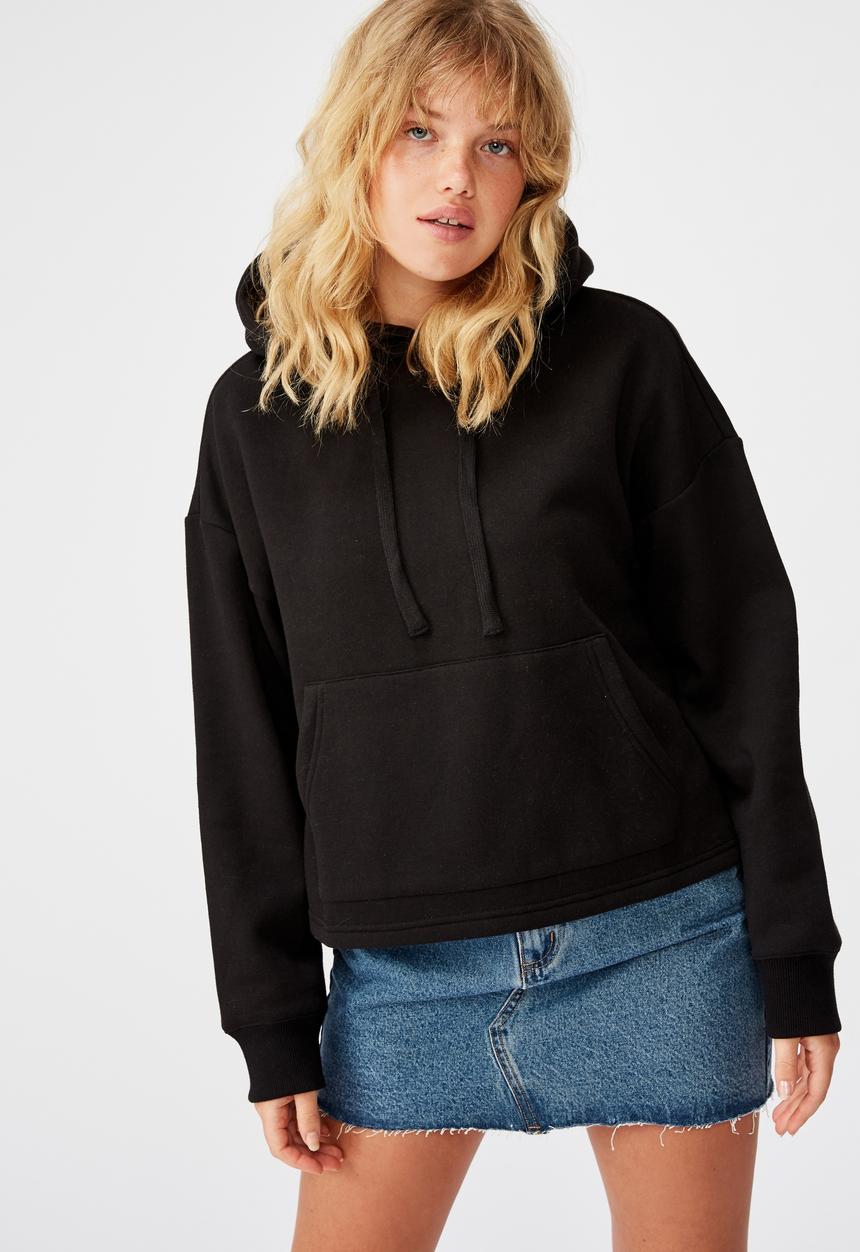 Factorie - Relaxed hoodie - black