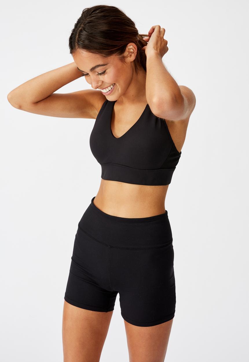 Cotton On - Workout training crop - black