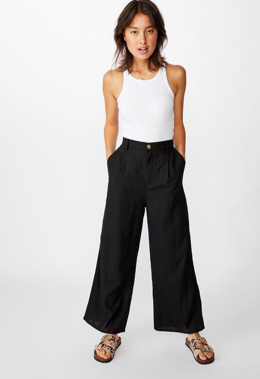 Cotton On - Naomi wide leg - black