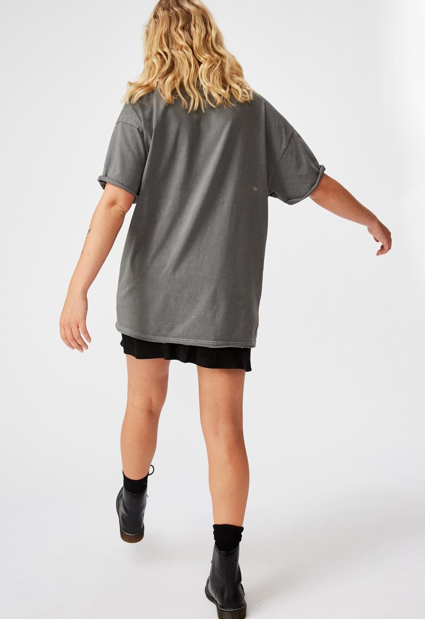 Factorie - Oversized graphic tee legends wolves - grey