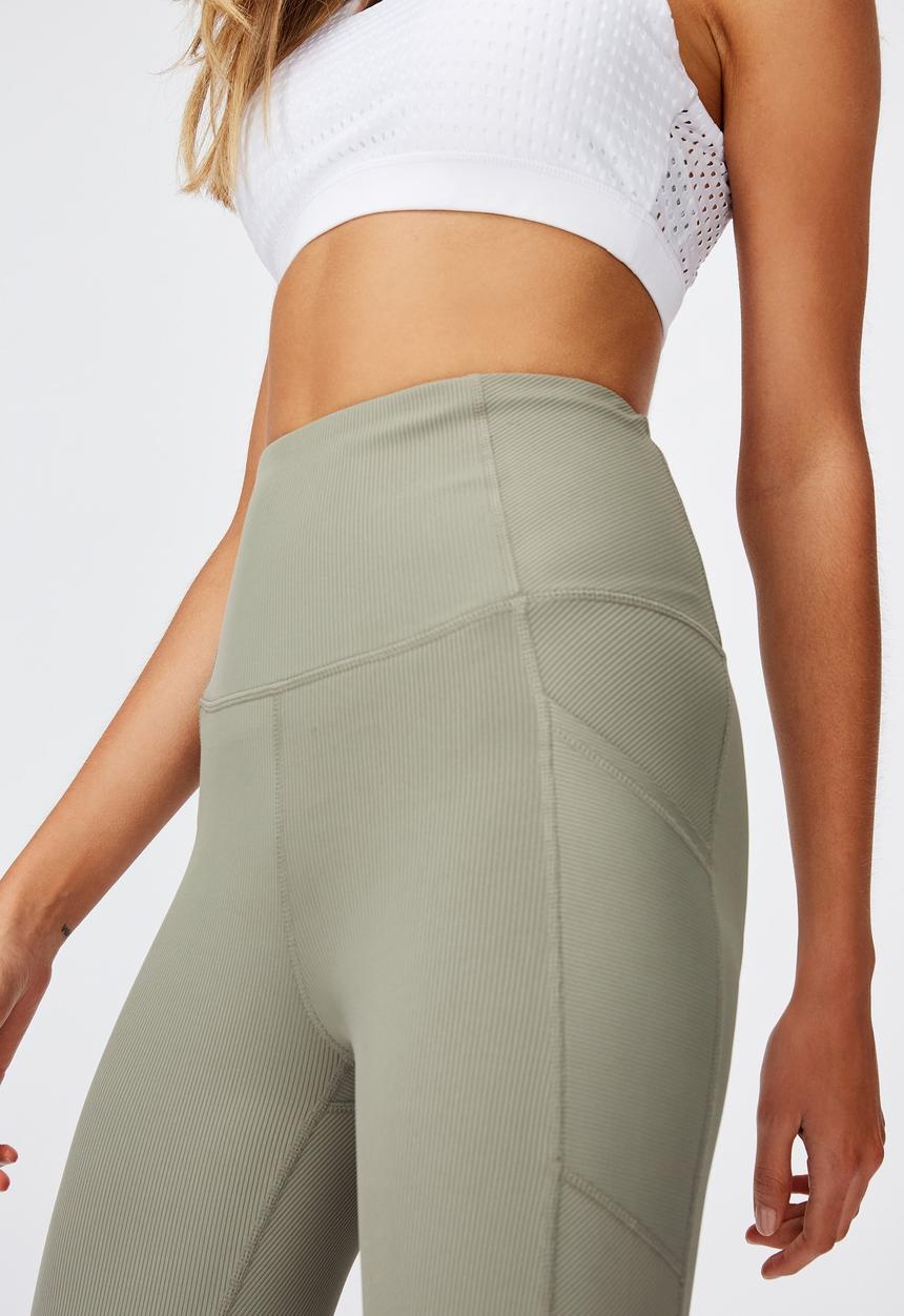 Cotton On - Rib 7/8 tight - steely shadow rib