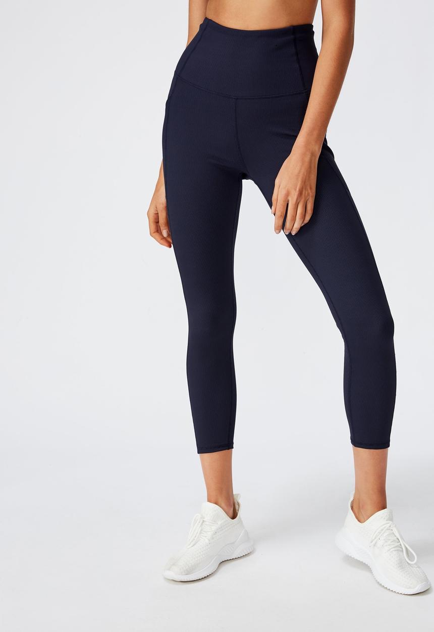 Cotton On - Rib 7/8 tight - navy rib
