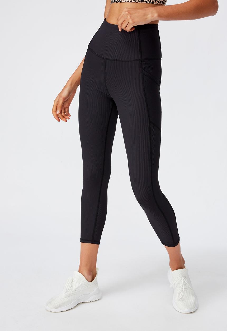 Cotton On - Rib 7/8 tight - black rib