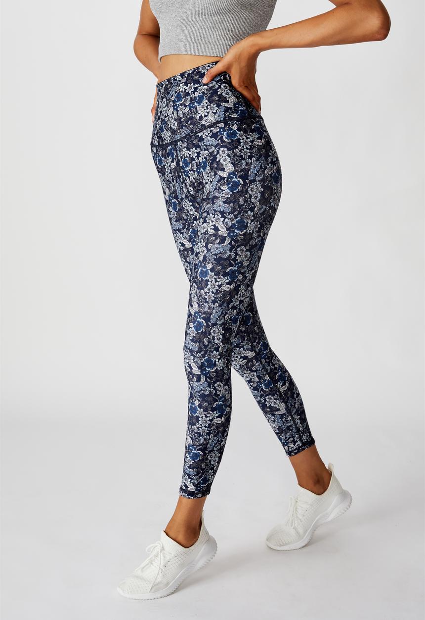 Cotton On - Reversible 7/8 tight botanical dense ditsy - multi 