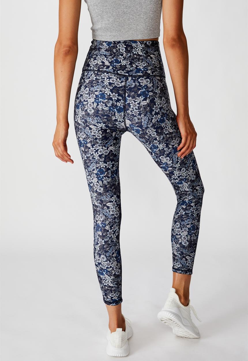 Cotton On - Reversible 7/8 tight botanical dense ditsy - multi 