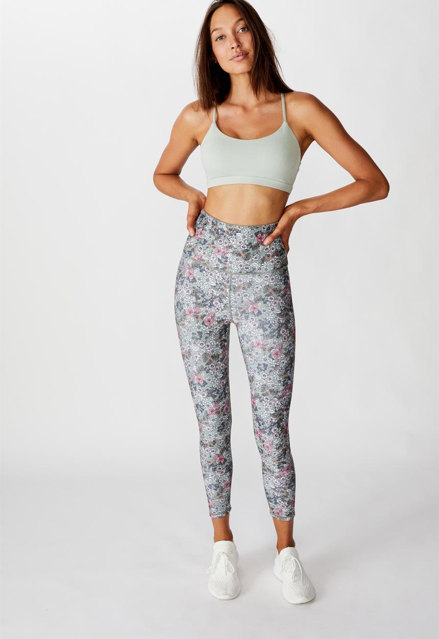 Cotton On - Reversible 7/8 tight botanical ditsy - multi 