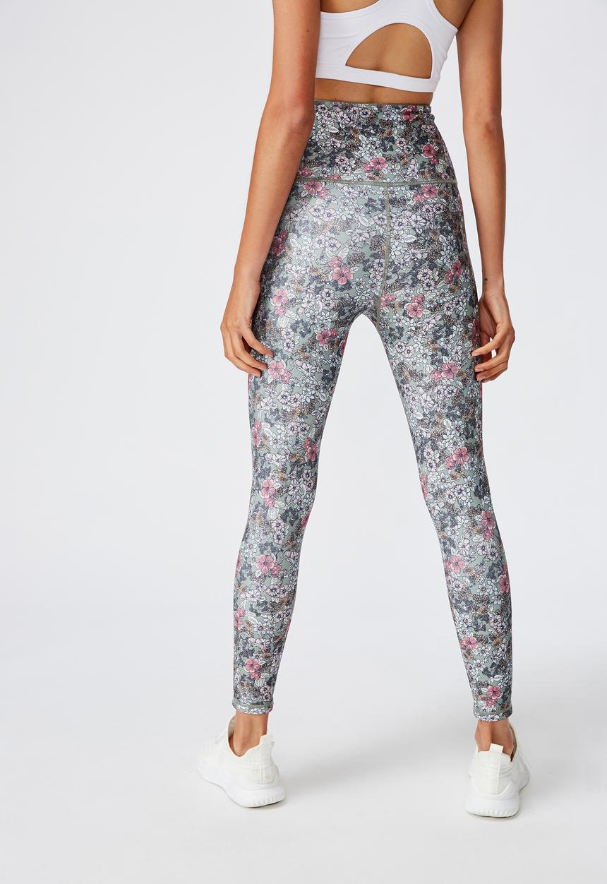 Cotton On - Reversible 7/8 tight botanical ditsy - multi 