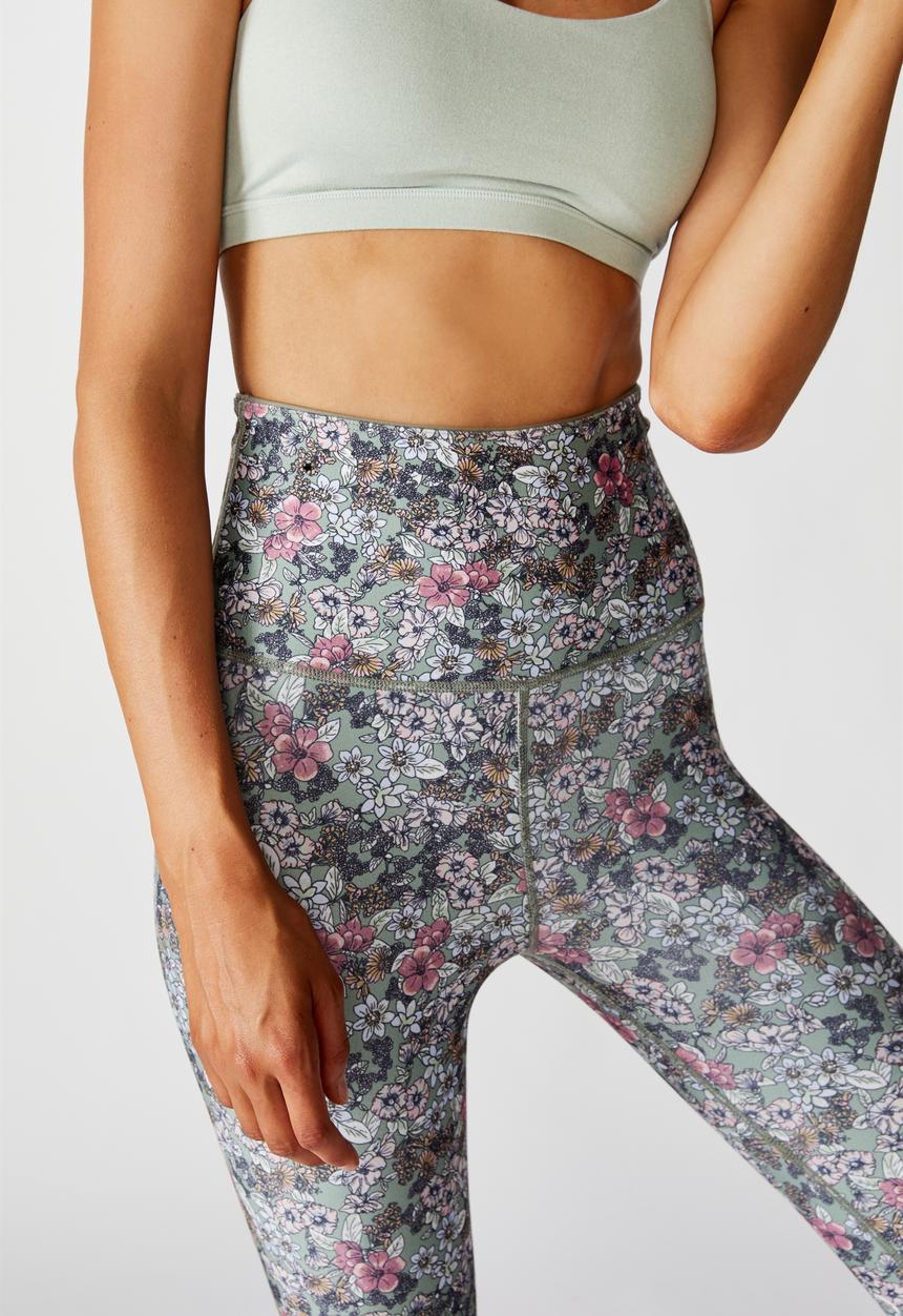 Cotton On - Reversible 7/8 tight botanical ditsy - multi 