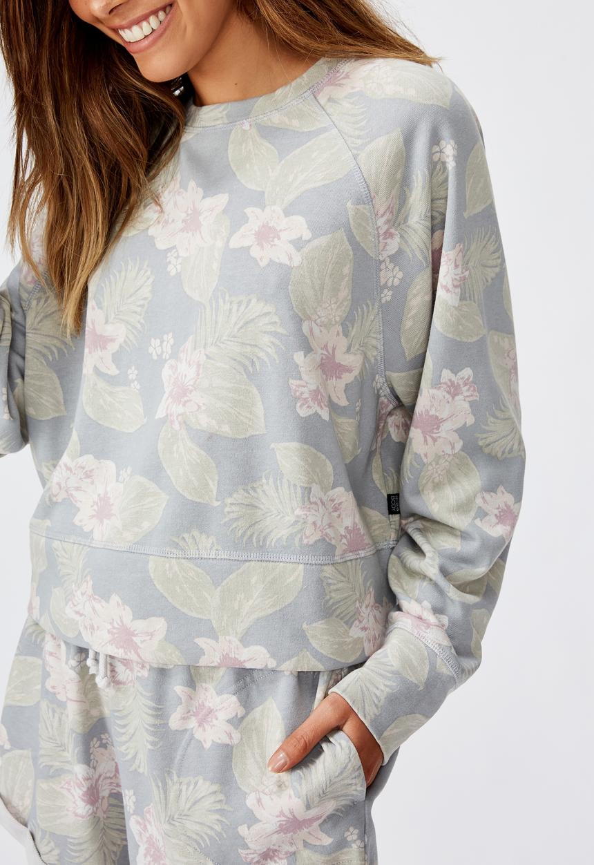 Cotton On - Raglan sleeve crew fleece - multi 